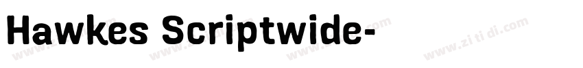 Hawkes Scriptwide字体转换